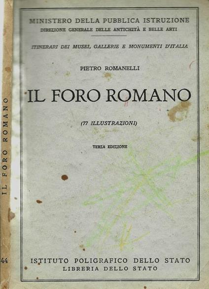 Il Foro Romano - Pietro Romanelli - copertina