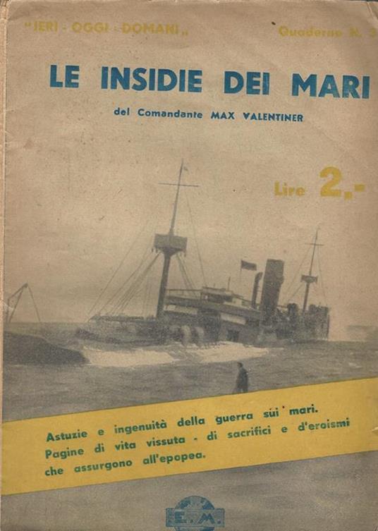 Le insidie dei mari - Max Valentiner - copertina