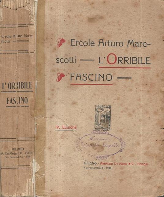 L' orribile fascino - Ercole Arturo Marescotti - copertina