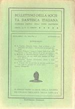 Bullettino della Società Dantesca Italiana Vol. XIX, Fasc. 3. Rassegna critica degli studi danteschi