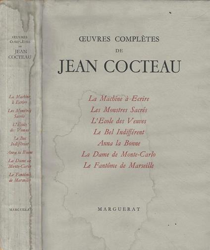 Oeuvres complètes. Vol. VIII - Jean Cocteau - copertina