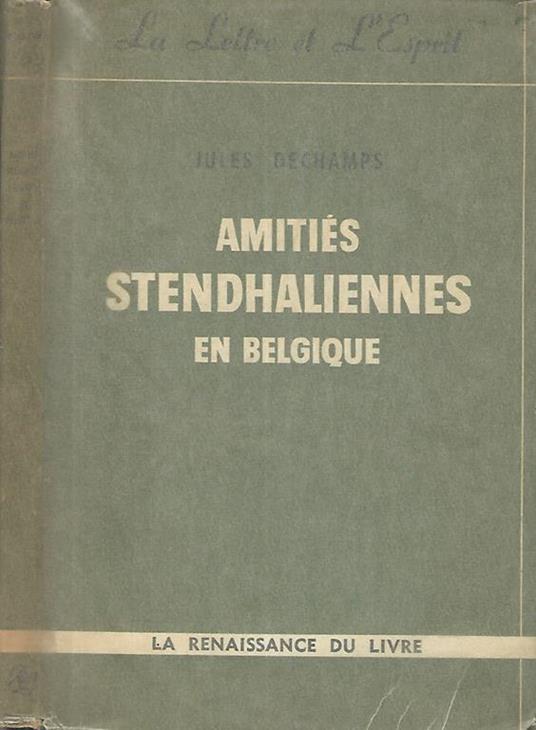 Amities stendhaliennes en Belgique - Jules Dechamps - copertina