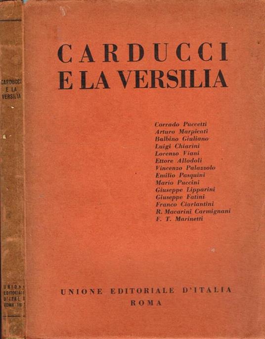 Carducci e la Versilia - copertina