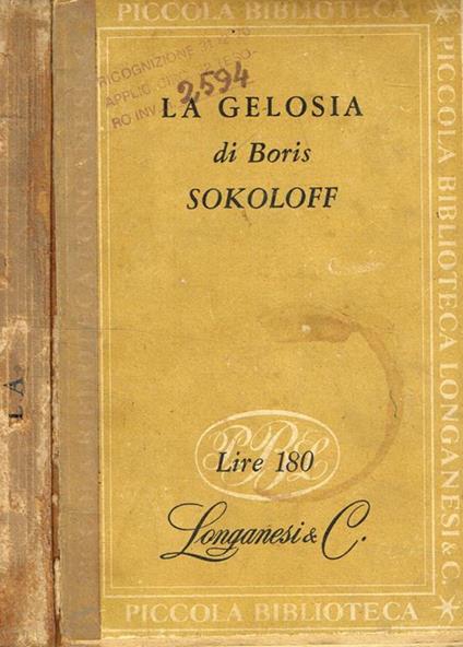 La gelosia - Boris Sokoloff - copertina