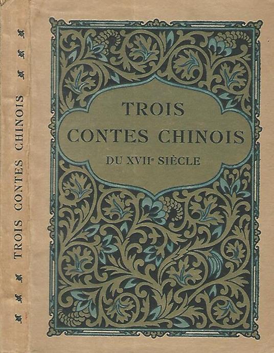 Trois contes chinois du XVII siecle - copertina