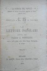 Le letture popolari. Lettura tenuta nella Gran sala della Regia Università di Siena