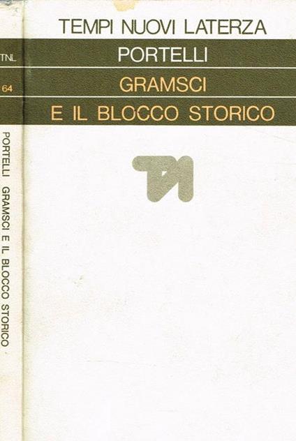 Gramsci e il blocco storico - Hugues Portelli - copertina