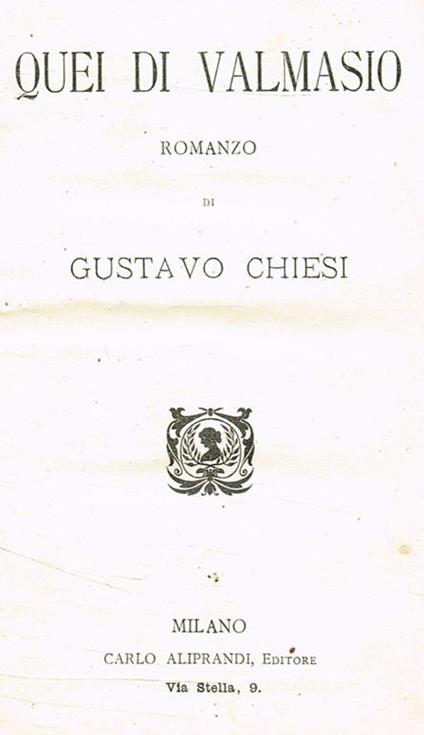 Quei di Valmasio - Gustavo Chiesi - copertina