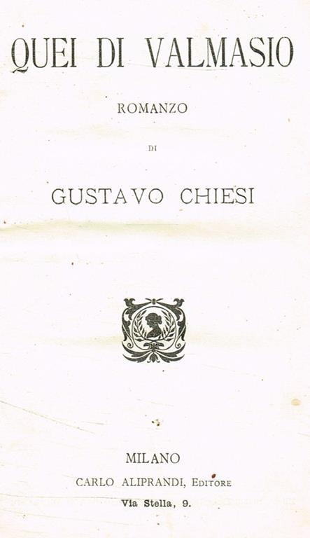 Quei di Valmasio - Gustavo Chiesi - copertina