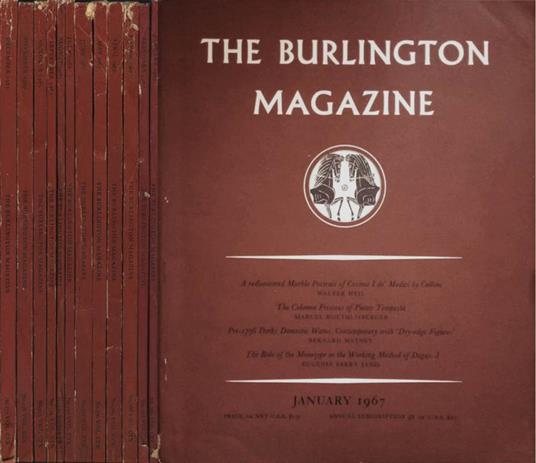 The Burlington Magazine. Vol. CIX - 1967 - copertina