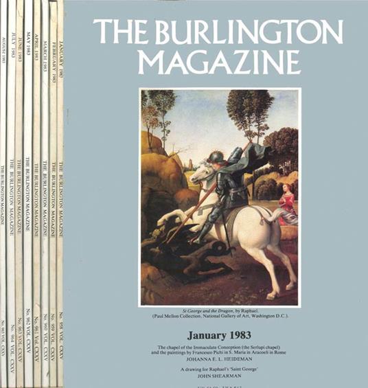 The Burlington Magazine. Vol. CXXV - 1983 - copertina
