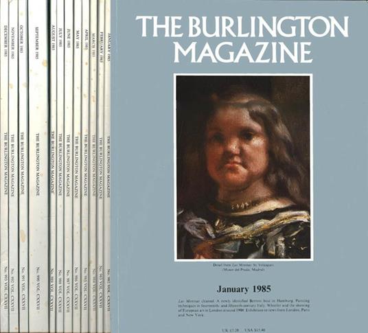 The Burlington Magazine. Vol. CXXVII - 1985 - copertina