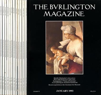 The Burlington Magazine. Vol. CXXXV - 1993 - copertina