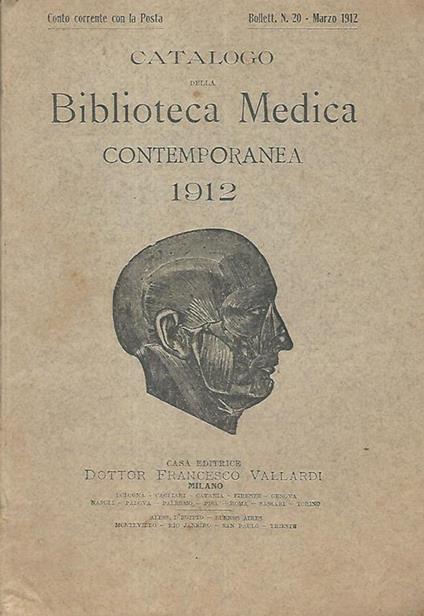 Catalogo della Biblioteca Medica contemporanea 1912 Numero 20 - copertina