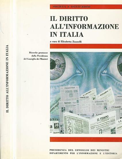Il diritto all'informazione in Italia - Elisabetta Zuanelli - copertina