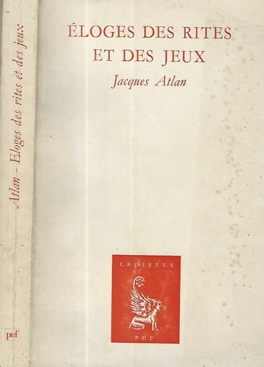 Eloges des rites et des jeux - Jacques Atlan - copertina