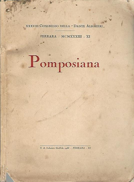 Pomposiana - copertina