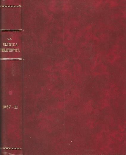 La clinica terapeutica. 1967 -II - Mariano Messini - copertina