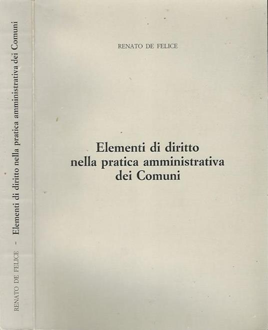 Elementi di diritto nella pratica amministrativa dei Comuni - copertina