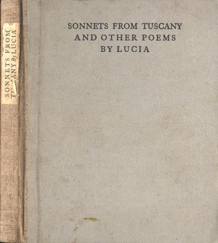 Sonnets from Tuscany and other poems - copertina