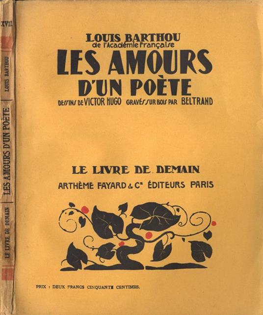 Les amours d' un poète - Louis Barthou - copertina