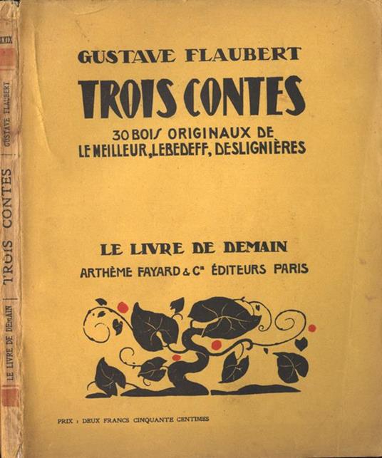 Trois contes - Gustave Flaubert - copertina