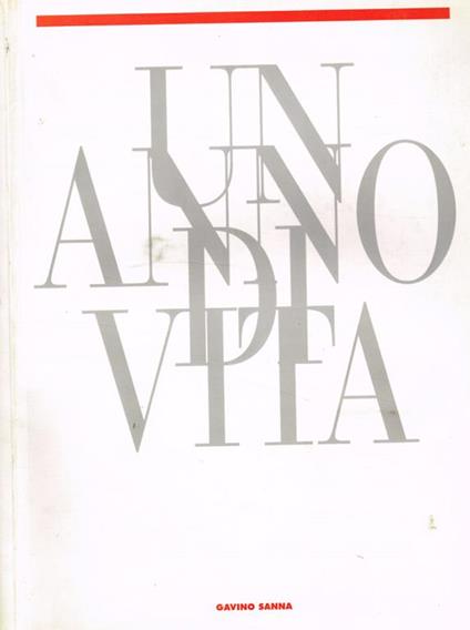 Un anno di vita - Gavino Sanna - copertina