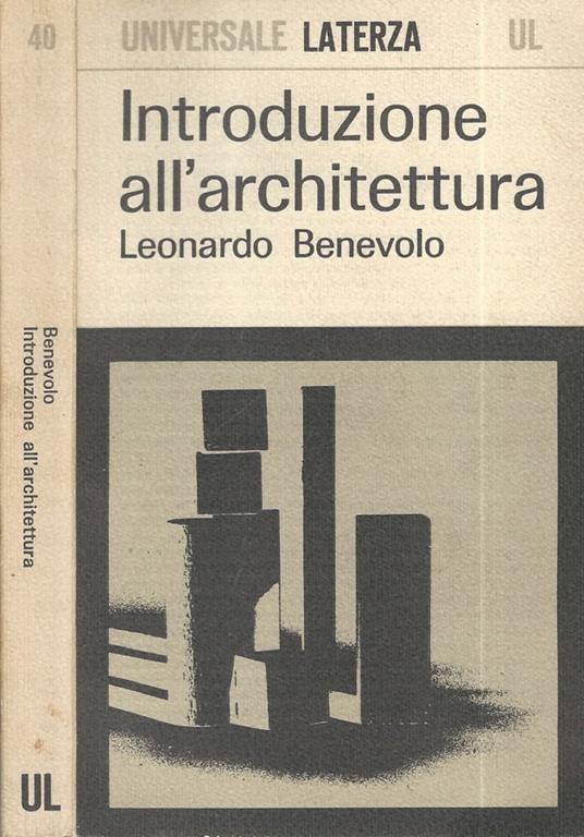 Introduzione all'architettura - Leonardo Benevolo - copertina