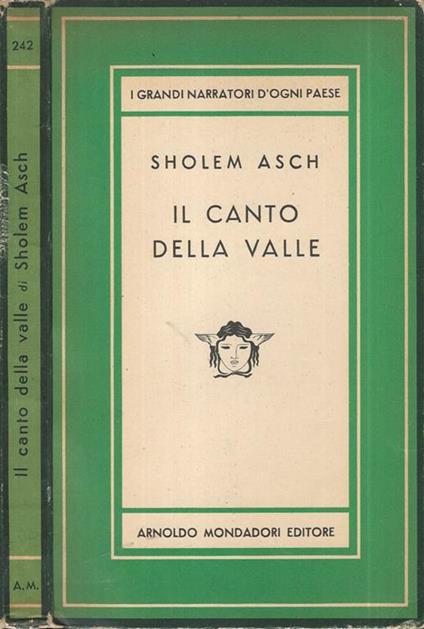 Il canto della valle - Sholem Asch - copertina