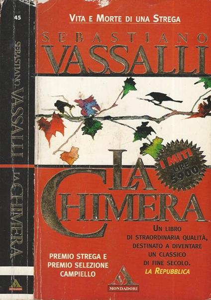 La chimera - Sebastiano Vassalli - copertina