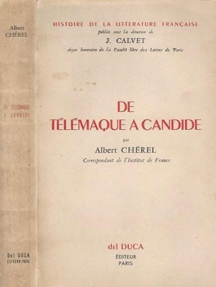 De Télémaque a Candide - Albert Cherel - copertina