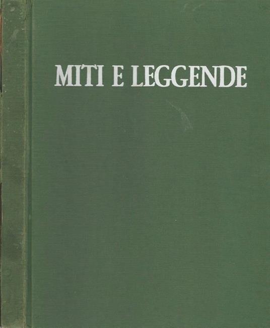 Miti e leggende - Francesco D'Arcais - copertina