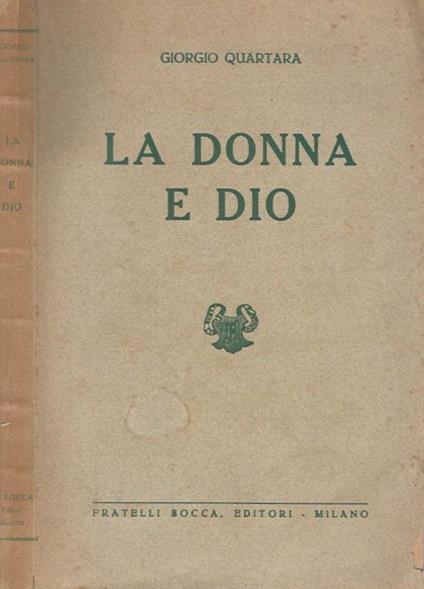 La donna e Dio - Giorgio Quartara - copertina