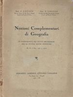 Nozioni Complementari di Geografia. In conformità dei nuovi programmi per le scuole medie superiori