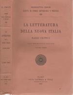 La letteratura della Nuova Italia. Saggi critici