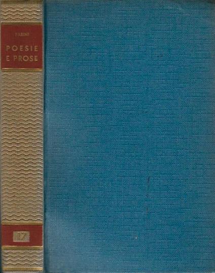 Poesia e prose - Giuseppe Parini - copertina