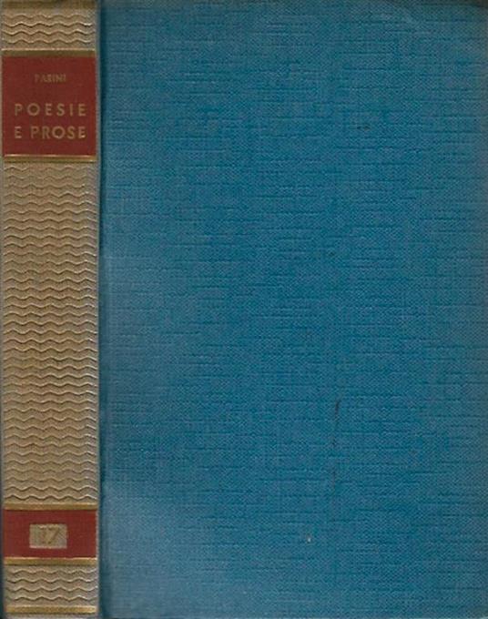 Poesia e prose - Giuseppe Parini - copertina