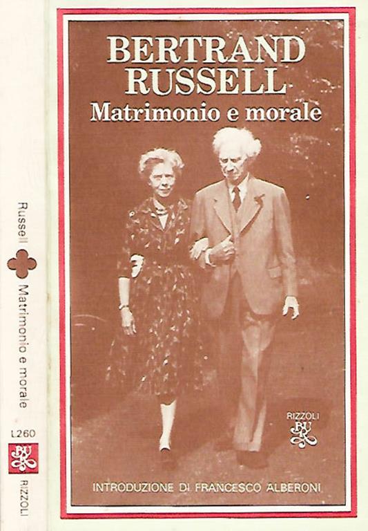 Matrimonio e morale - Bertrand Russell - copertina