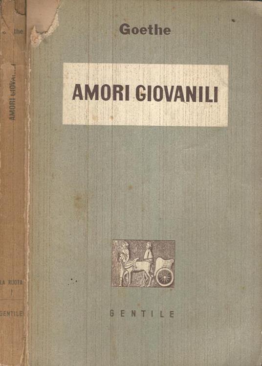 Amori giovanili - Johann Wolfgang Goethe - copertina