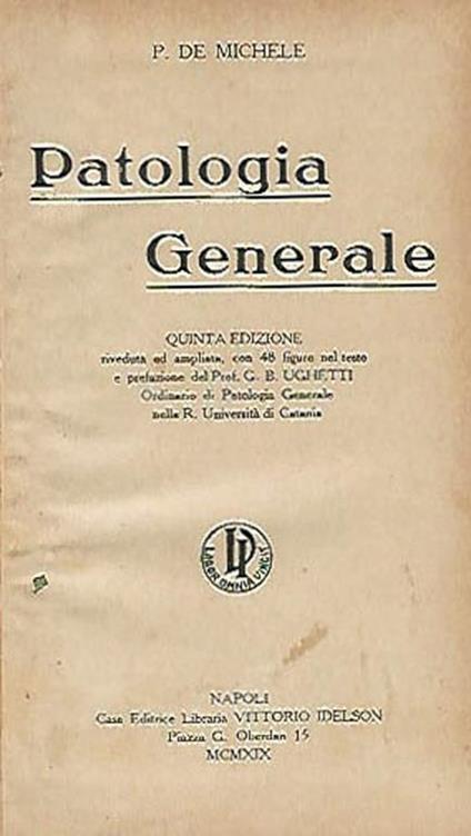 Patologia Generale - copertina