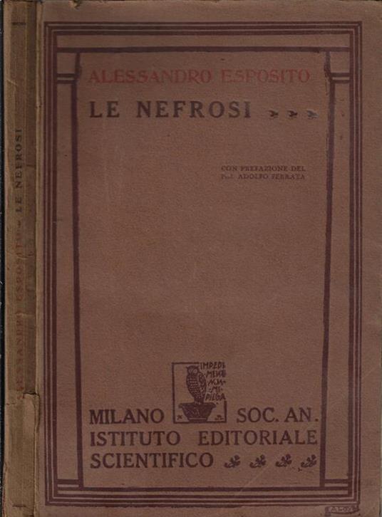 Le nefrosi - Alessandro Esposito - copertina