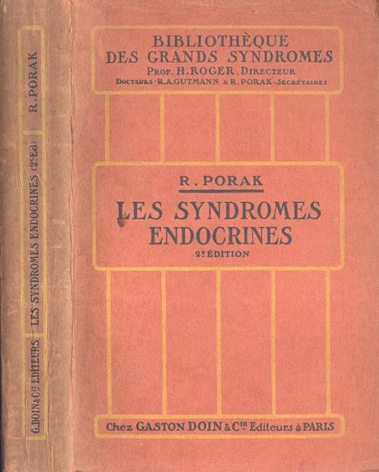 Les syndromes endocrines - R. Porak - copertina