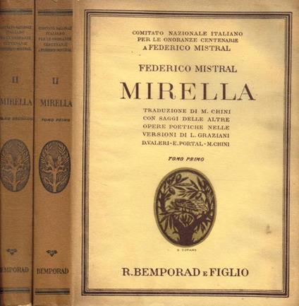 Mirella 2voll. - Frédéric Mistral - copertina