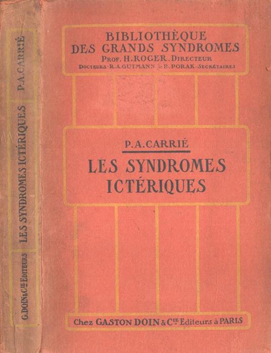 Les syndromes ictèriques - copertina