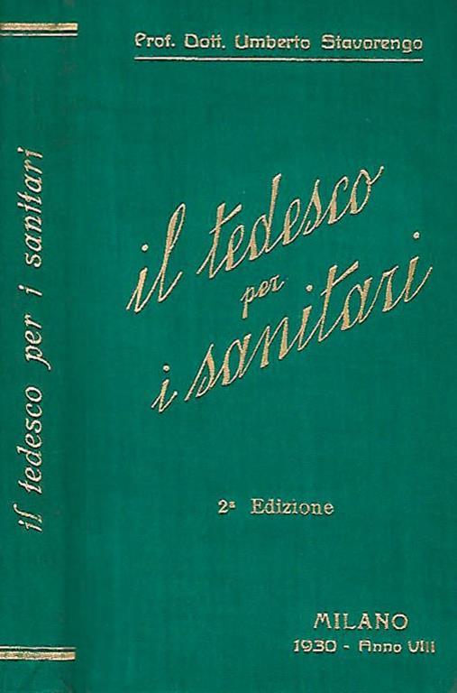 Il tedesco per i sanitari - copertina