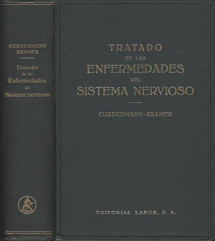 Tratado de las Enfermedades del Sistema Nervioso - Hans Curschmann - copertina