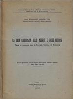 La cura chirurgica delle nefriti e delle nefrosi. Tema in comune con la Società Italiana di Medicina