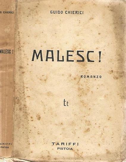 Malesc! - Guido Chierici - copertina