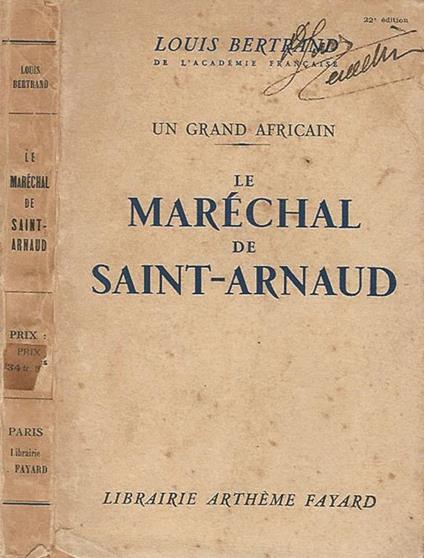 Le Marechal de Saint - Arnaud - Louis Bertrand - copertina