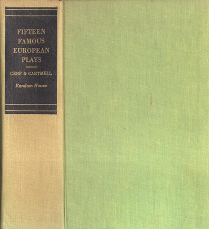 Fifteen famous european plays - Bennett Cerf - copertina